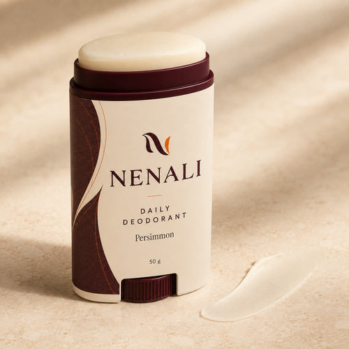 NENALI Daily Deodorant with the cap beside it