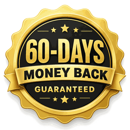 60 days money back guaranteed